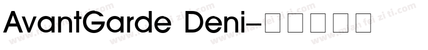 AvantGarde Deni字体转换